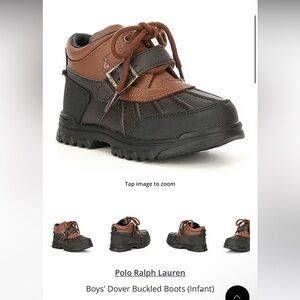 Polo by Ralph Lauren Boys' Dover Buckled Boots - Brown